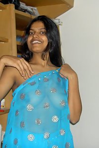 Horny Looking Indian Wife Blue Sari Pictures