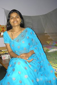 Horny Looking Indian Wife Blue Sari Pictures