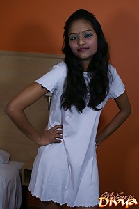 Naughty Indian Girl Divya Night Suit