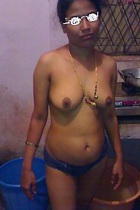 Indian Wife Yasmeen White Sari Naked