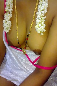 Indian Wife Yasmeen White Sari Naked