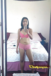 Indian Gujarathi Babe Pink Bra Nude