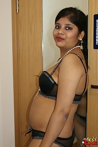 Nude Indian Girl Rupali Black Lingerie