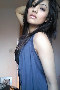 Stunning Desi Girl Shilpa Blue Dress Stripping Nude