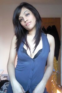 Stunning Desi Girl Shilpa Blue Dress Stripping Nude