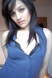 Stunning Desi Girl Shilpa Blue Dress Stripping Nude