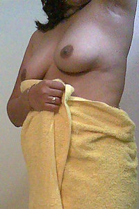 Indian Housewife Najmi Towel Unwrapped Naked