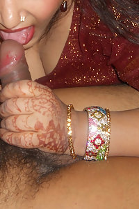 Newly married indian couple on their honeymoon having sex