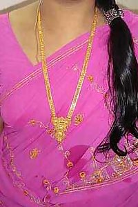 Indian Wife Mahek Pink Saree Stripped Nude