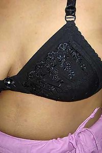 Indian Wife Mahek Pink Saree Stripped Nude