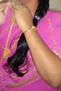 Indian Wife Mahek Pink Saree Stripped Nude