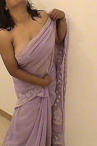 Horny Indian Bhabhi Rukhsana White Transparent Saree