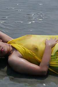 Indian Girl Saira Nude Enjoying On Beach