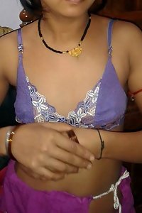 Amateur Indian Wife Opening Her Blouse For Boobs