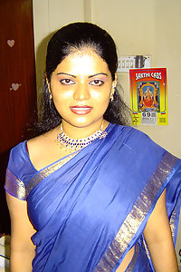 Hot Sexy Neha Nair Blue South Indian Sari