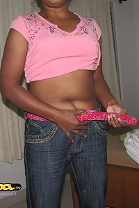 Indian Girl Ashima Sexy Pink Top