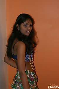 Divya Taking Her Erotic Lingerie Off Nude Bedroom